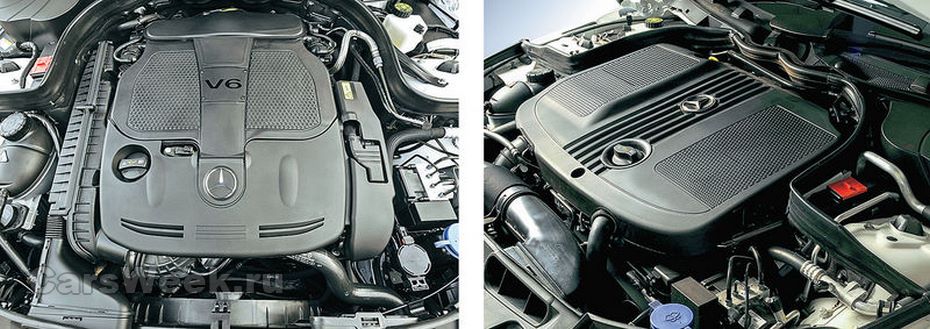 Бензиновые V6 моторы применяются серии M272 и M276 с рабочим объемом 3 и 3.5 литра.